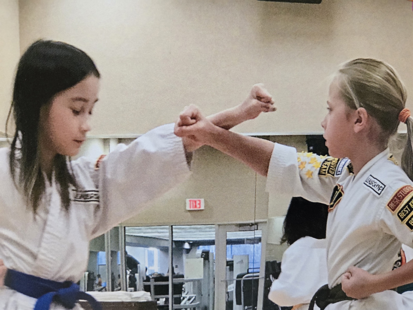 Children practicing Aikido