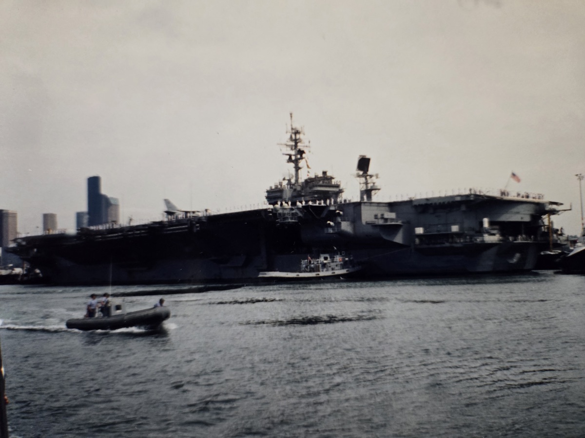 Aboard USS Kitty Hawk CV-63